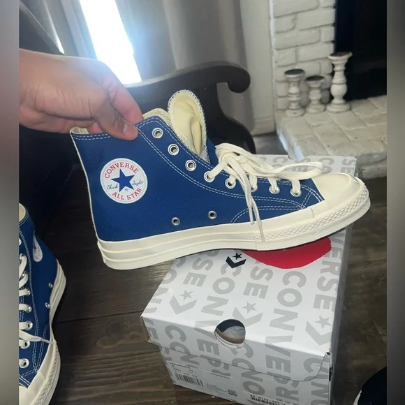 Cdg converse brand new never used size 9 m_6652aafbbfd9a60a88540645.jpg main image 4